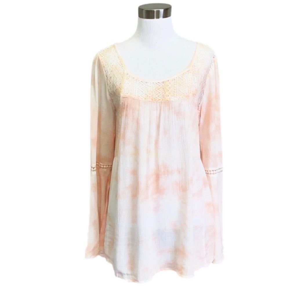 Chelsea & Violet boho tie dye top NWT